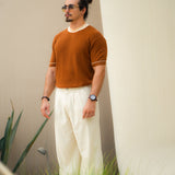 Organic cotton knit T-shirt